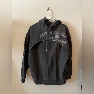 Forever 21 Charcoal Graphic Hoodie